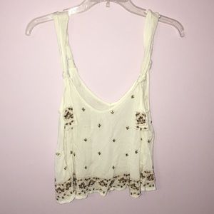 NEVER WORN!!! White Free People Tank Top